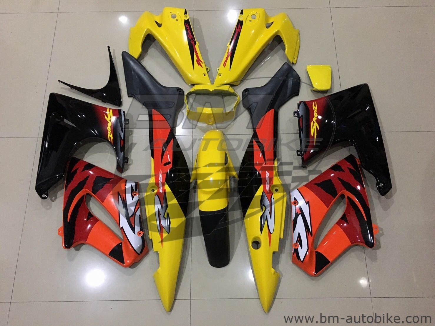 ชุดสี Ls NEW เต็มคัน สีแดง/ดำ 4,500 กรัม