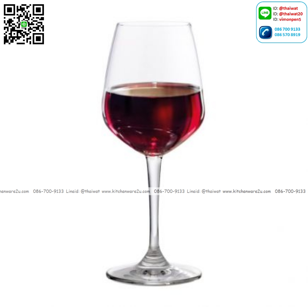 P12703 แก้วมีก้าน ใส่ไวน์ ใส่เครื่องดื่ม 11 Oz. 315 มิล (8*8*19.5 cm) No.1019R11 ราคาขายส่งต่อ 1 ลัง : 48 ใบ: เฉลี่ย 75 บต่อใบ