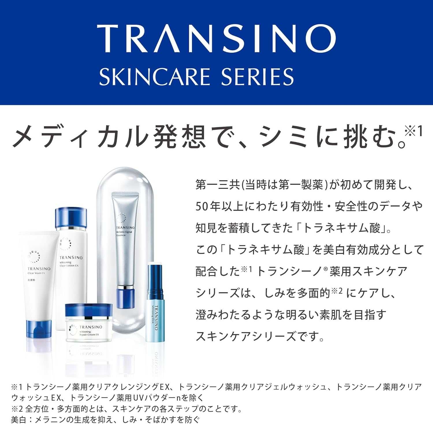 โฟมล้างหน้า Transino clear cleansing EX 110g
