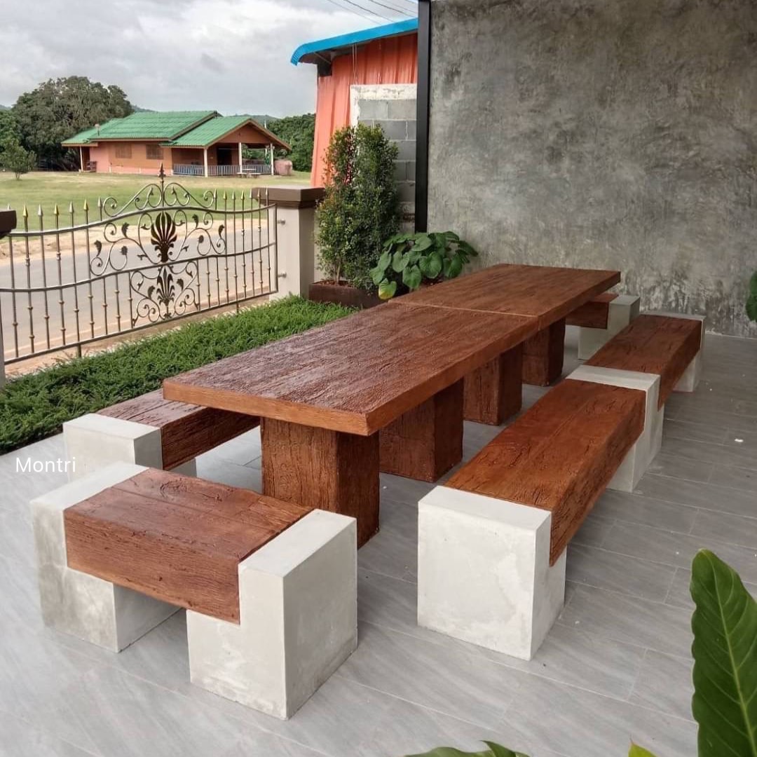 ชุดโต๊ะไม้หมอน ชุดโต๊ะไม้หมอน สไตล์โมเดิร์น ขนาดยาว 3.6 เมตร นั่งได้ 18-20 ท่าน งานดีไซน์โดยคนไทย มีบริการจัดส่งพร้อมติดตั้งทั่วไทย