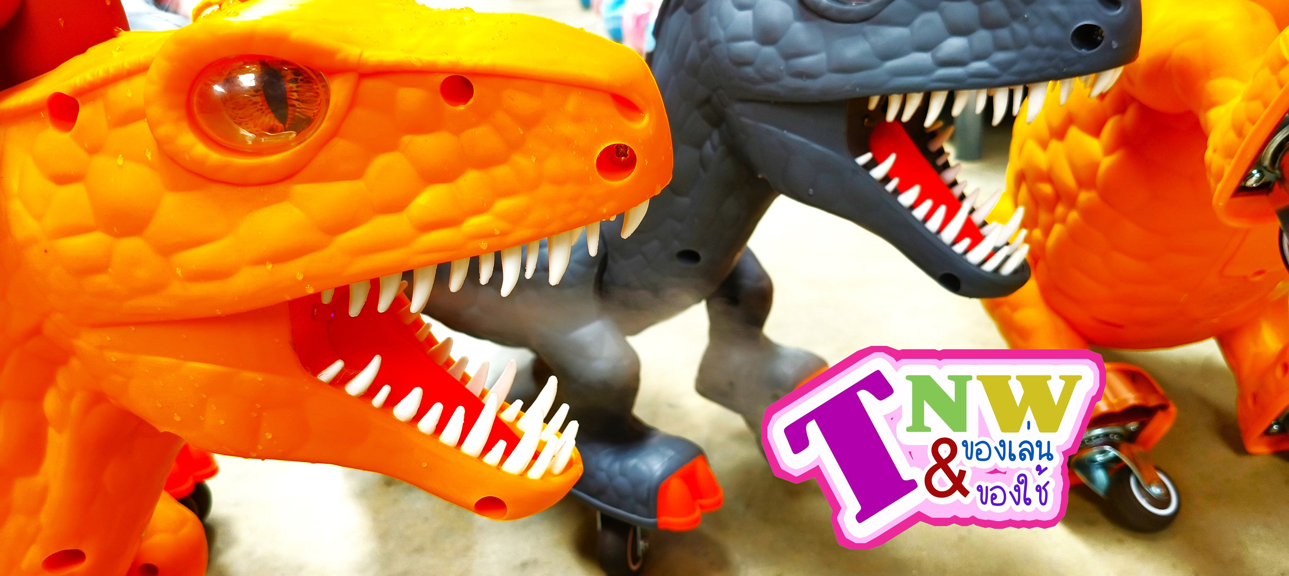 รถขาไถ T-Rex พ่นควันได้ มีแสง มีเสียง Rex-running ไดโนเสาร์พ่นน้ำ รถขาไถเด็ก มีเพลงมีไฟ แข็งแรง ทนทาน มีล้อเลื่อน