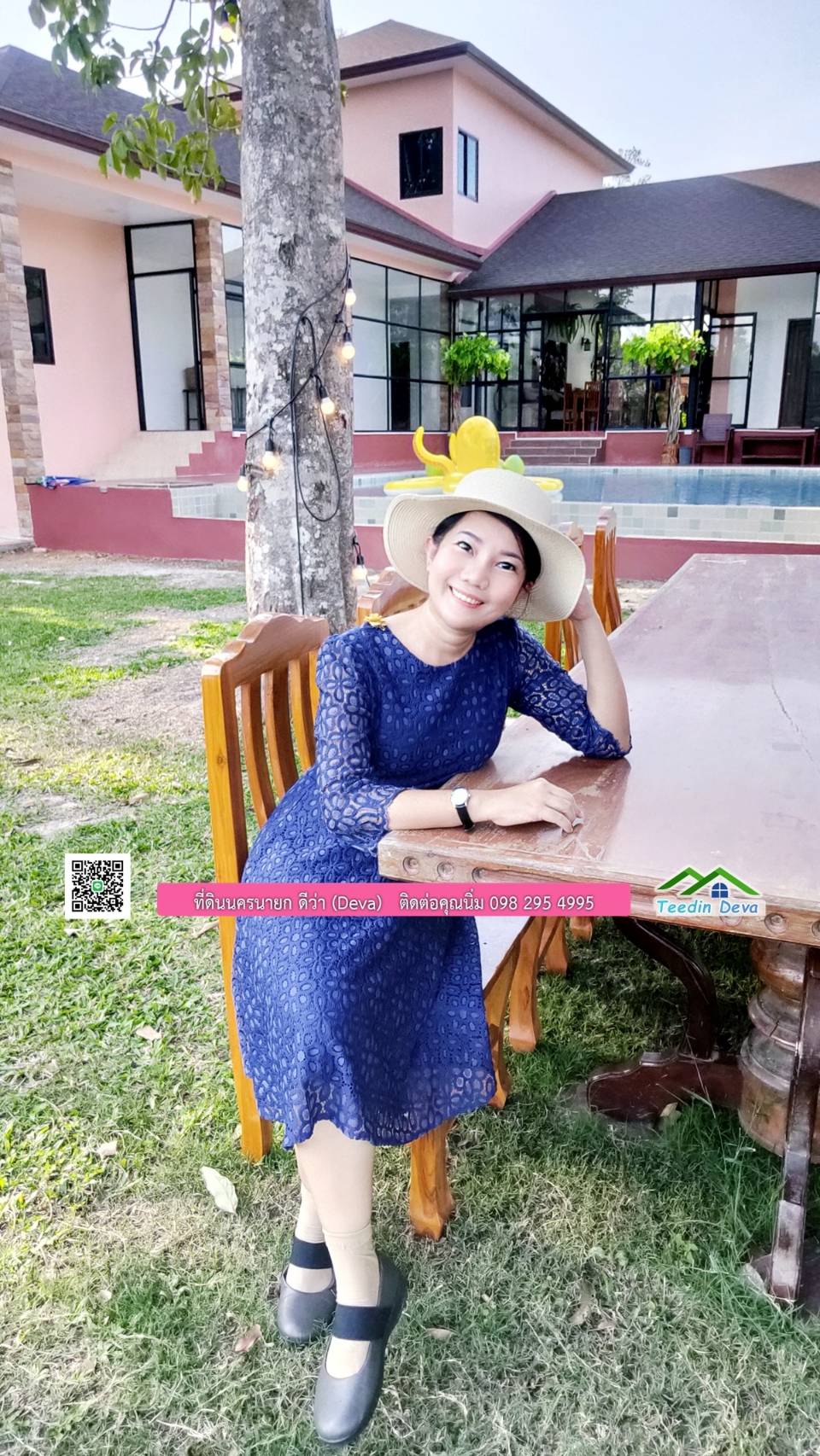 ขายรีสอร์ทพลูวิลล่า ติดแม่น้ำนครนายก สวยงามมาก เนื้อที่ 1 ไร่ 2 งาน 50 ตารางวา อ.เมือง จ.นครนายก