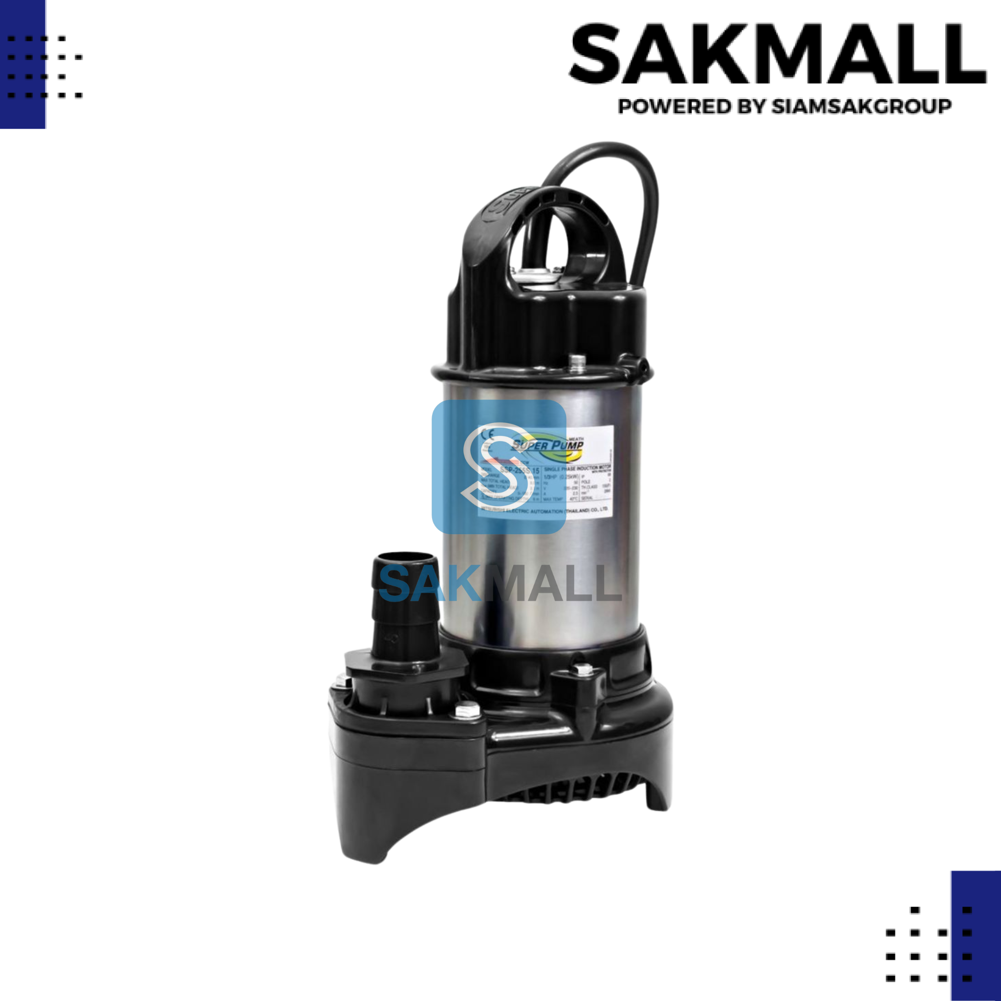 ปั๊มจุ่มดูดน้ำเรือนสเเตนเลสมิตซูบิชิ รุ่น SSP-255S.15