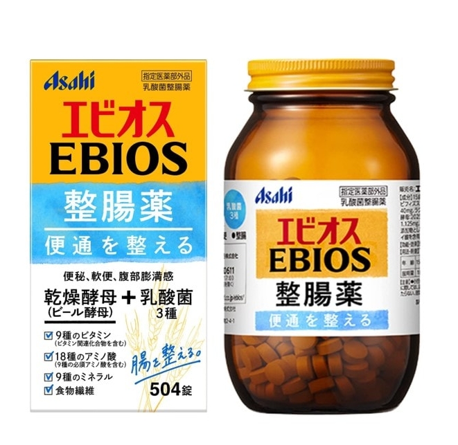 Asahi Ebios tablets 504 เม็ด สำหรับผู้ที่มีนิสัยทานอาหารไม่เป็นปกติ ไม่เป็นเวลา ทานอาหารแล้วปวดท้องเป็นโรคเกี่ยวกับกระเพาะอาหาร