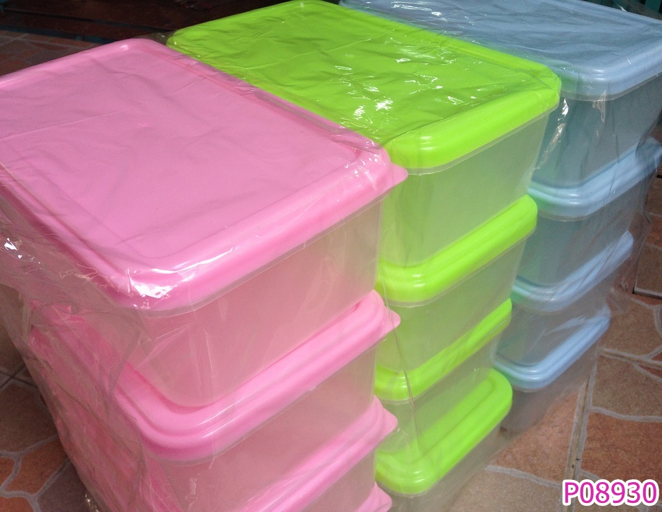 P08930 กล่องเวฟใหญ่ (16*27*10 cm) No.9002 ราคาส่งต่อ 1 โหล :12 ใบ เฉลี่ย 210 บ/โหล