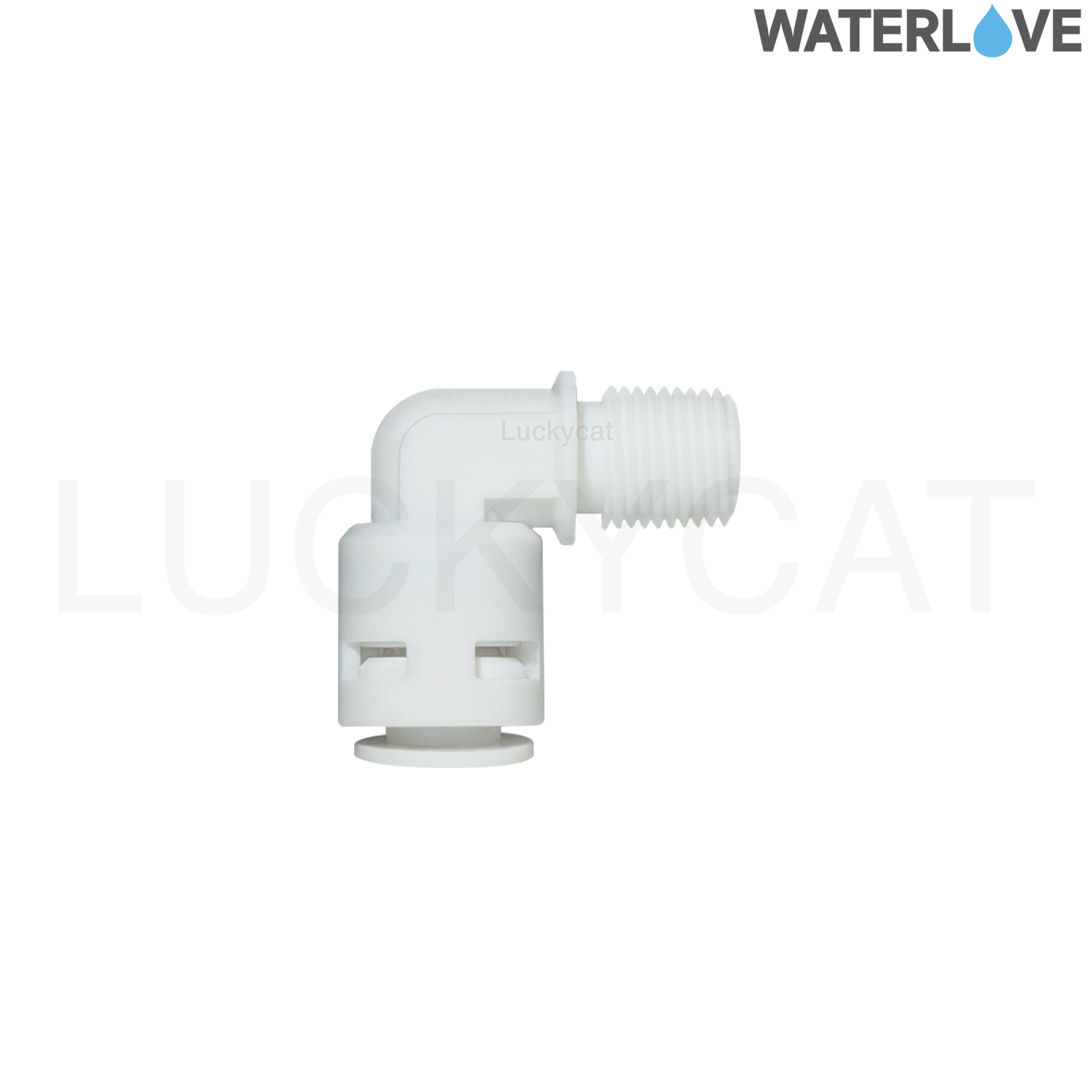 ข้อต่อฉาก เกลียวนอก สวมเร็ว ขนาด 1/8" 1/4" ( 1หุน 2หุน ) สำหรับสายน้ำ PE สายเครื่องกรองน้ำ