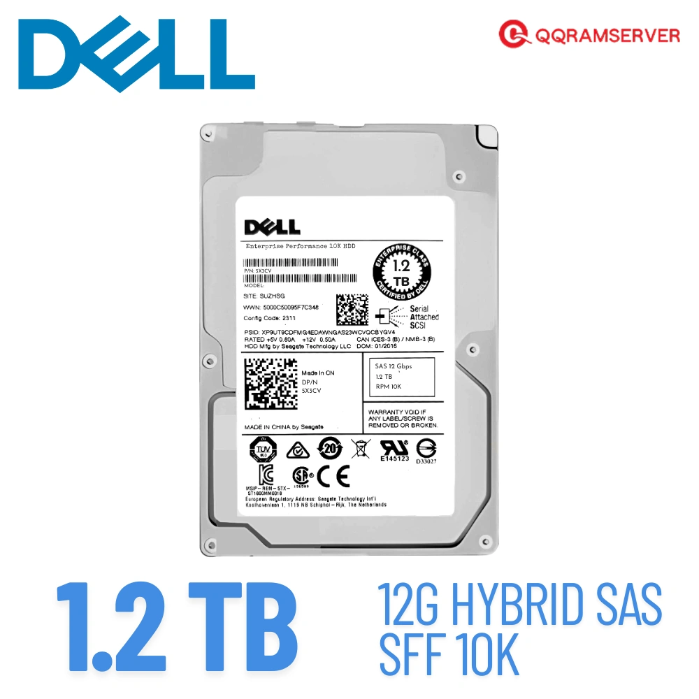 Harddisk Server Dell R230 1.2TB SAS 12Gb 10K Dell HDD Server