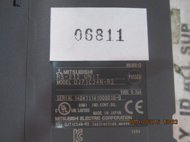 PLC " MITSUBISHI " MODEL : QJ71C24N-R2