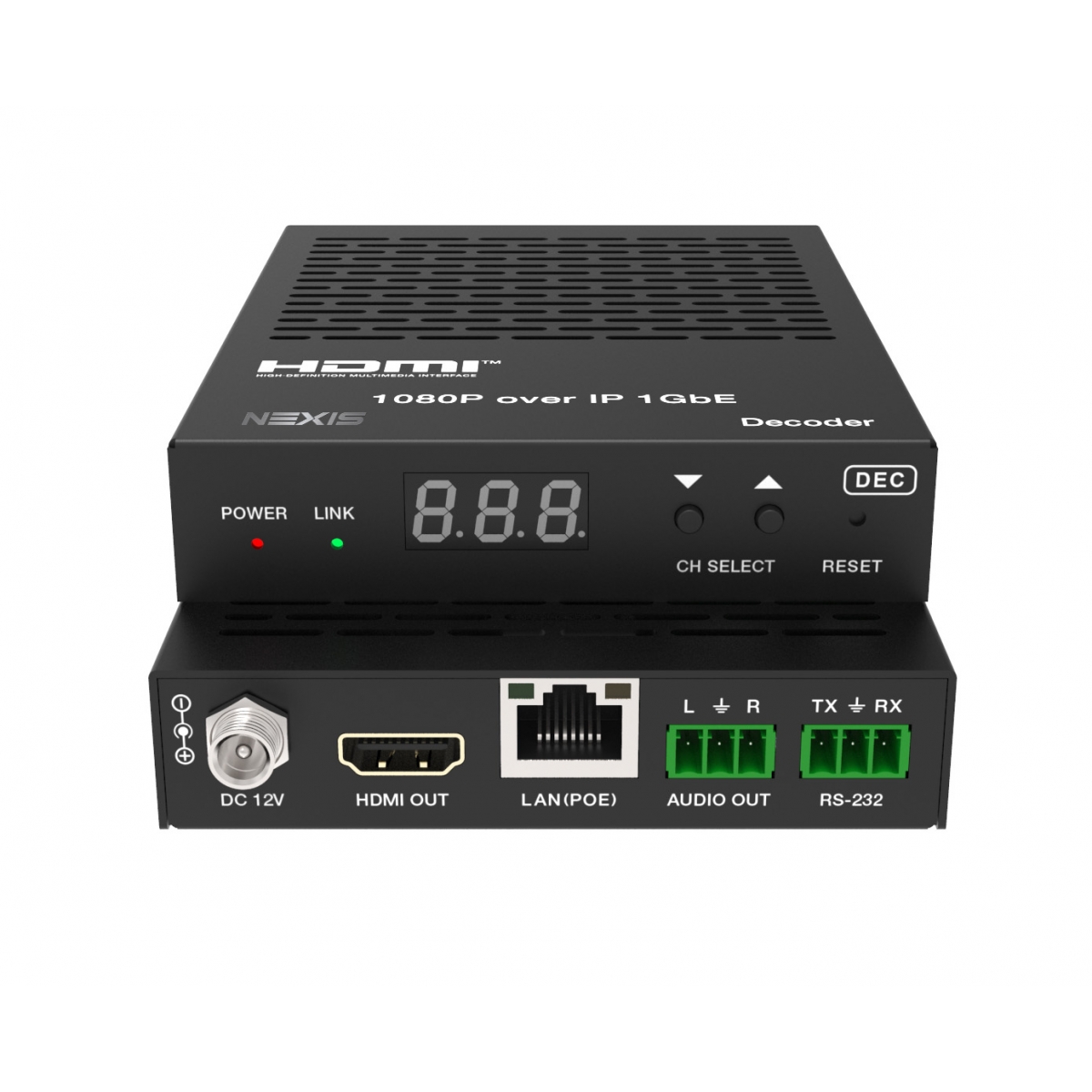 Nexis HE100PR HDMI OVER IP EXTENDER (RECEIVER) MATRIX & VIDEO WALL SUPPORT