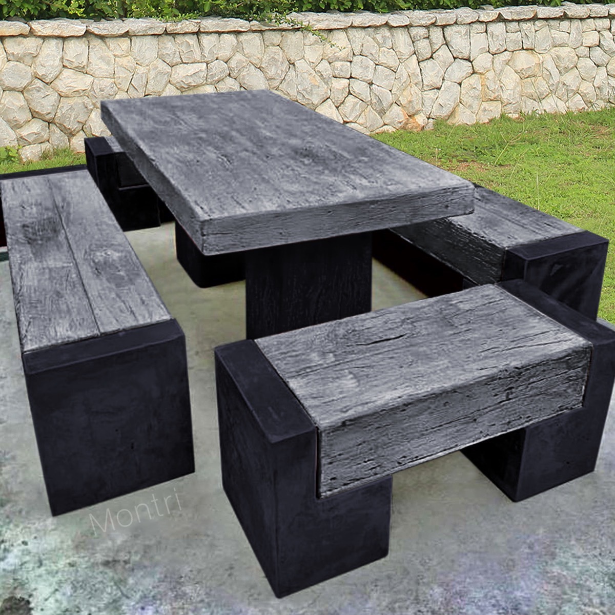 เฟอร์นิเจอร์สนาม สำหรับทุกสภาพอากาศ ชุดโต๊ะสนาม 12 ที่นั่ง เน้นความเป็นงานศิลปะและความแข็งแกร่ง