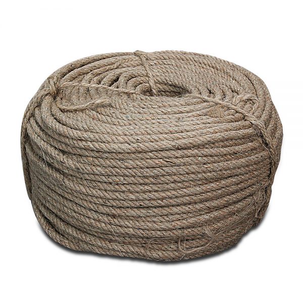 เชือกมนิลา MANILA ROPE 3-STRAND ขนาด 10mm x 180m (มีเซอร์)