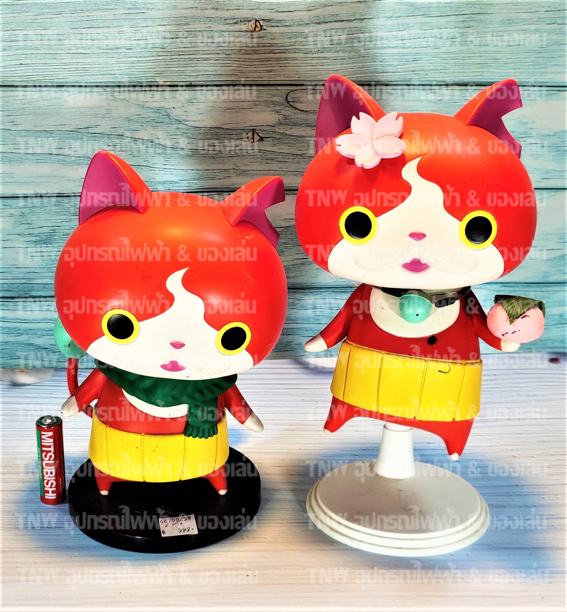 ตัวละคร จิบาเนียน (JIBANYAN) 2 ตัว จากเรื่อง โยไควอทช์ (Yo-kai Watch )