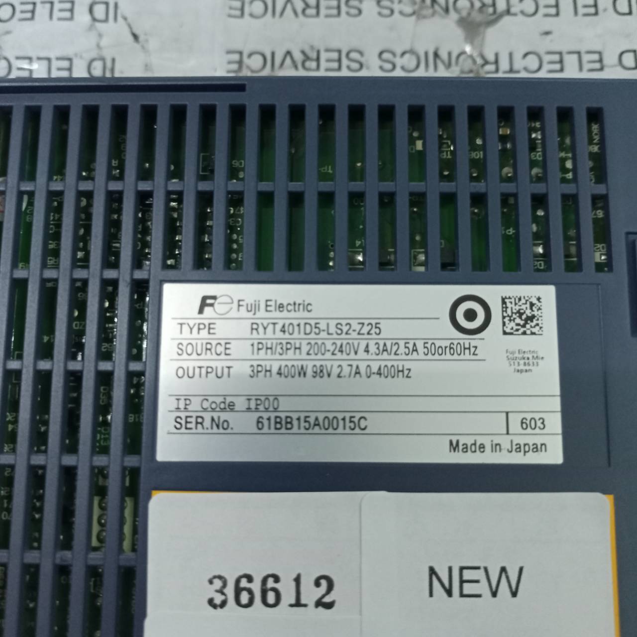 SERVO DRIVE " FUJI " MODEL : RYT401D5-LS2-Z25