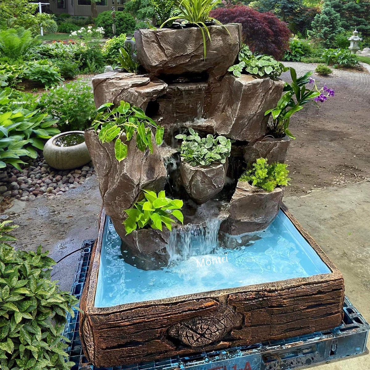 น้ำตกหินเทียม น้ำตกหิน น้ำตกฮวงจุ้ย น้ำตกหน้าบ้าน หินจัดสวนน้ำตก DIY ช่วยให้สวนสวยโดดเด่นและกลมกลืนธรรมชาติ ส่งตรงจากโรงงาน