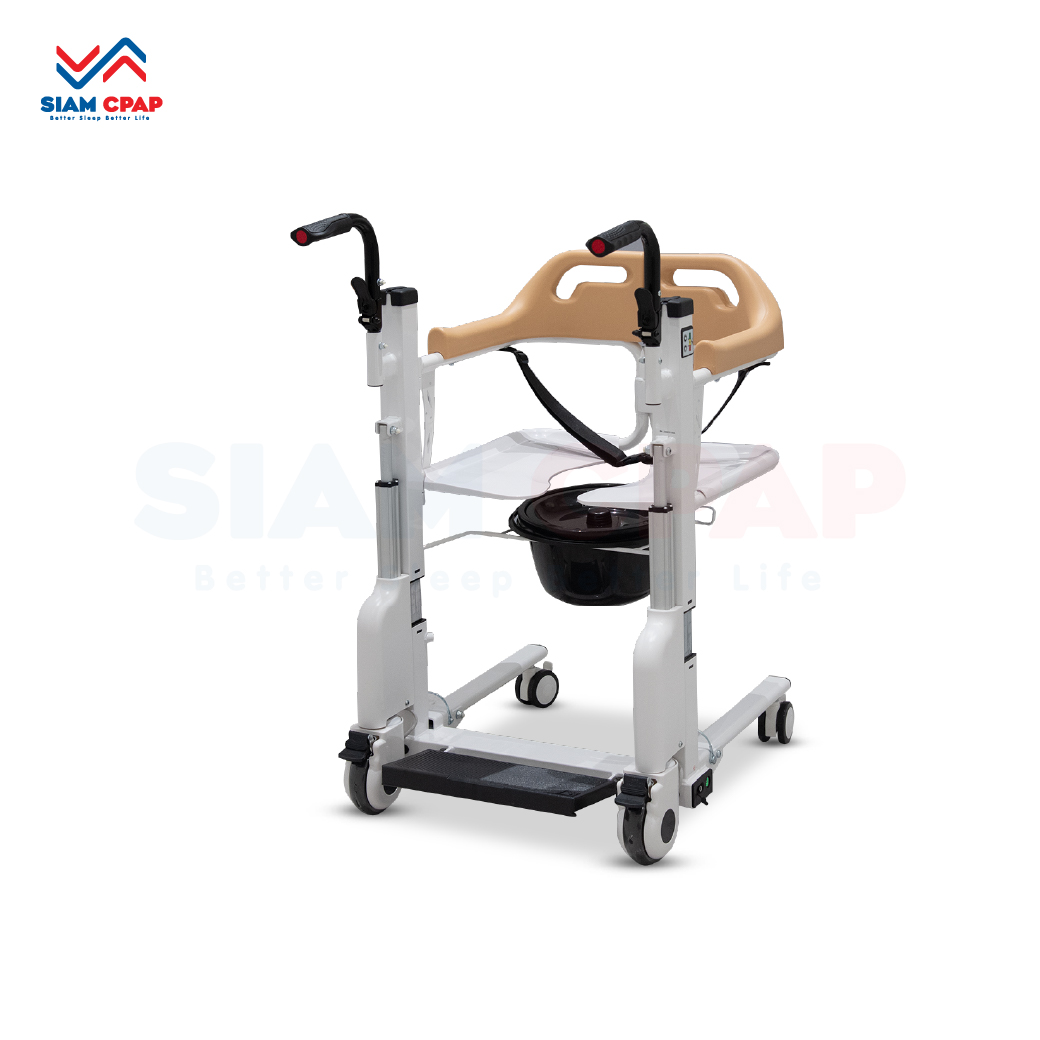 รถเข็นเคลื่อนย้ายคนไข้ (Electric Transfer Chair) รุ่น YK-TC0004 ปรับระดับแบบไฟฟ้า รับประกัน 2 ปี