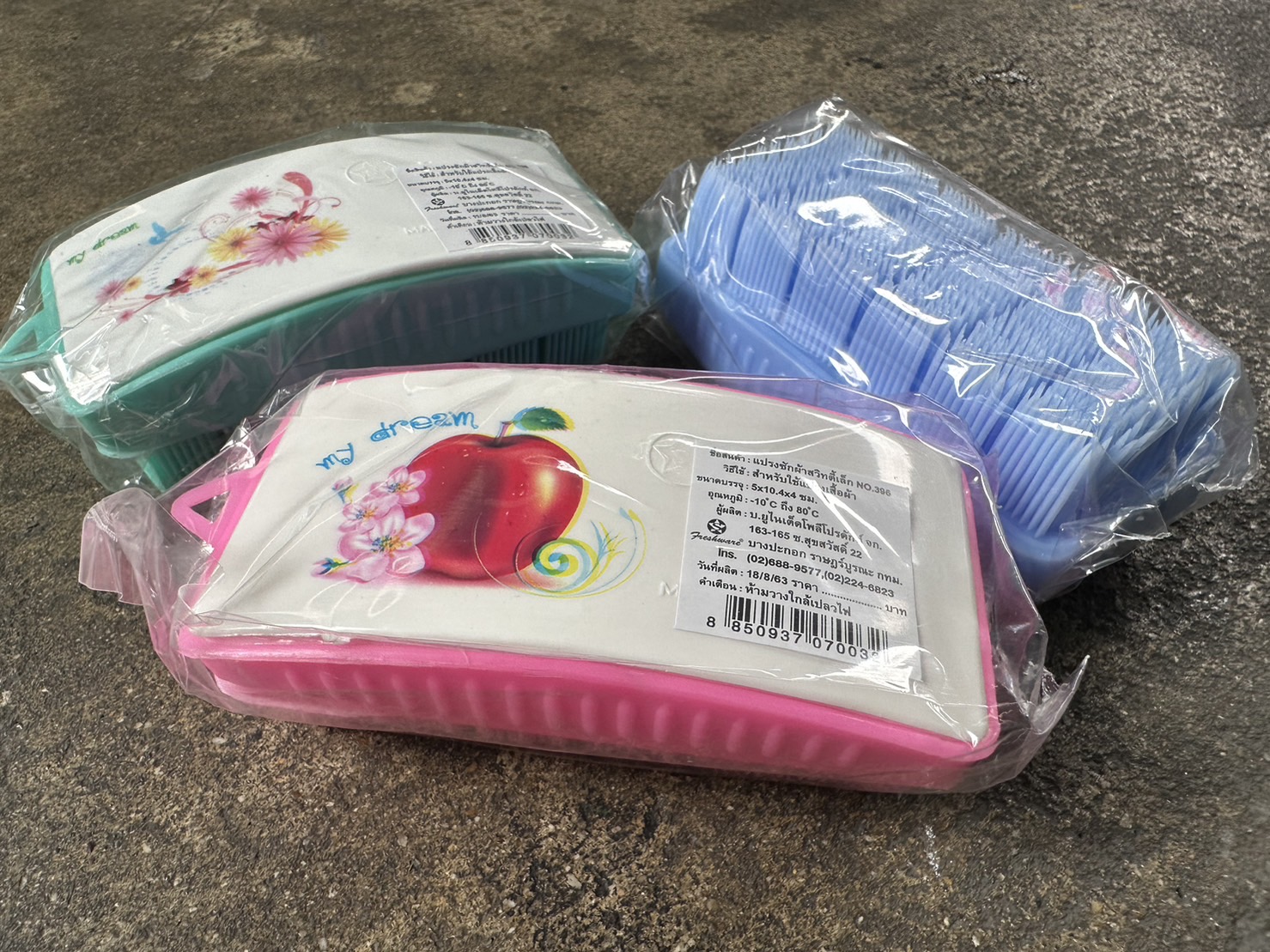 P03452 แปรงซักผ้าสวิตตี้เล็ก (5*10.4*4 cm) No.396 สีหวาน เกรดเอ ราคาต่อ 1 โหล : 12 อัน: เฉลี่ย 10 บต่ออัน