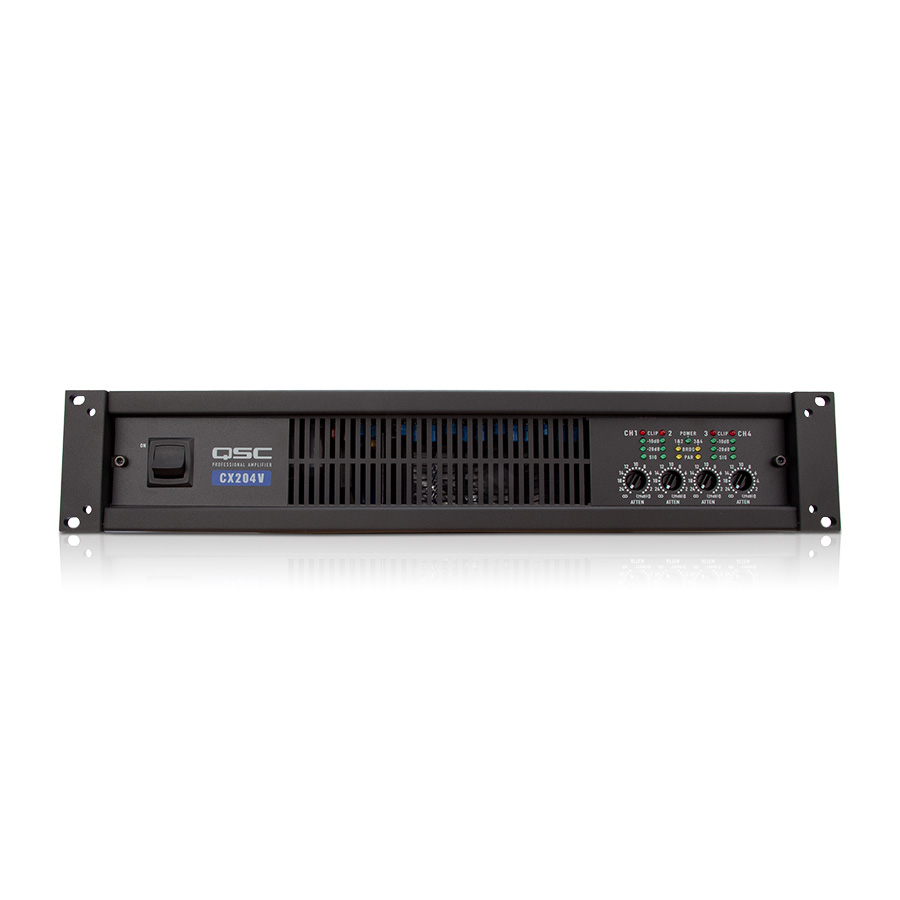 QSC CX204V เครื่องขยายเสียง 4 แชนแนล 200 วัตต์