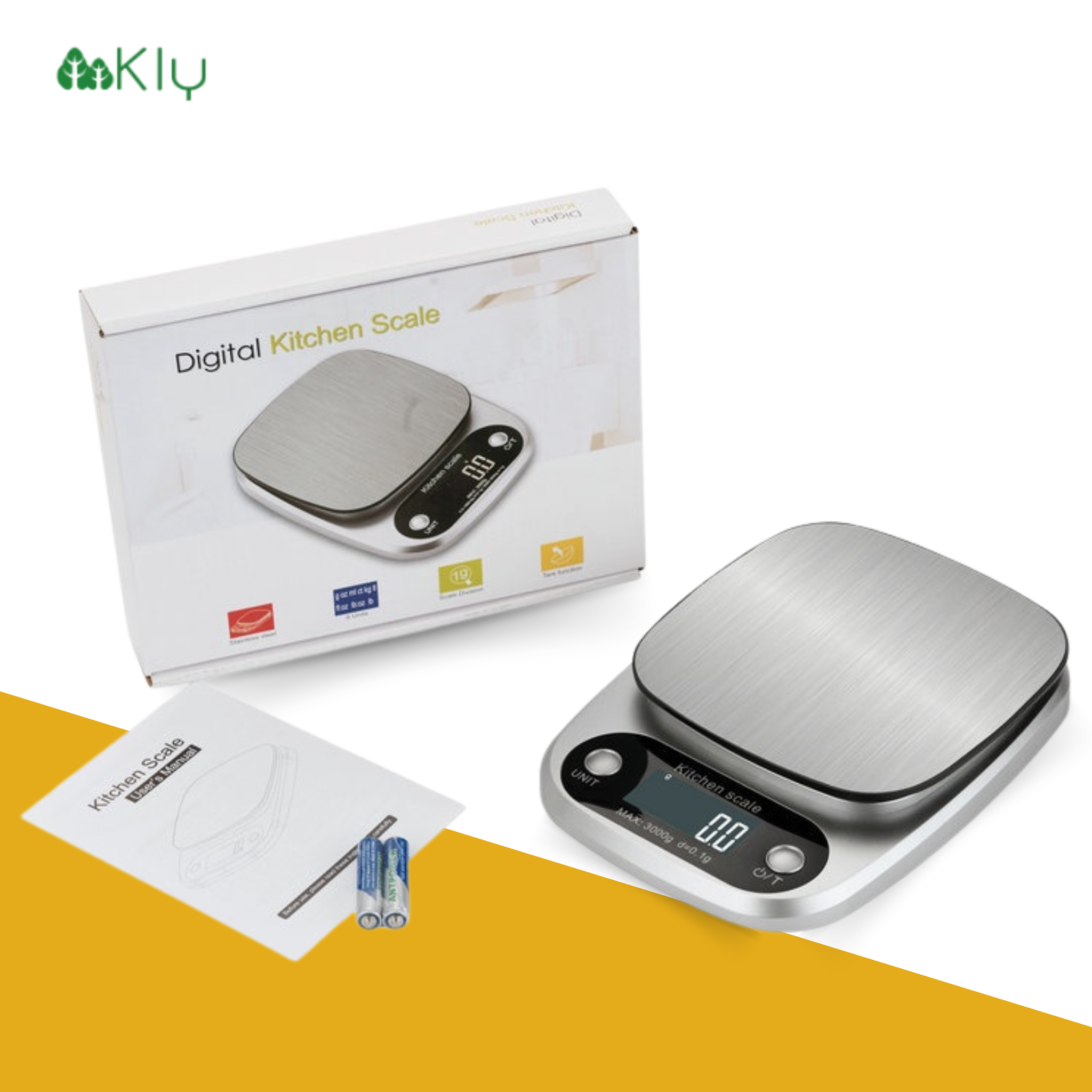 เครื่องชั่งดิจิตอล แสตนเลส รุ่น 5kg10kg มีระบบทดน้ำหนัก เปลี่ยนได้ถึง 4 หน่วยตวง