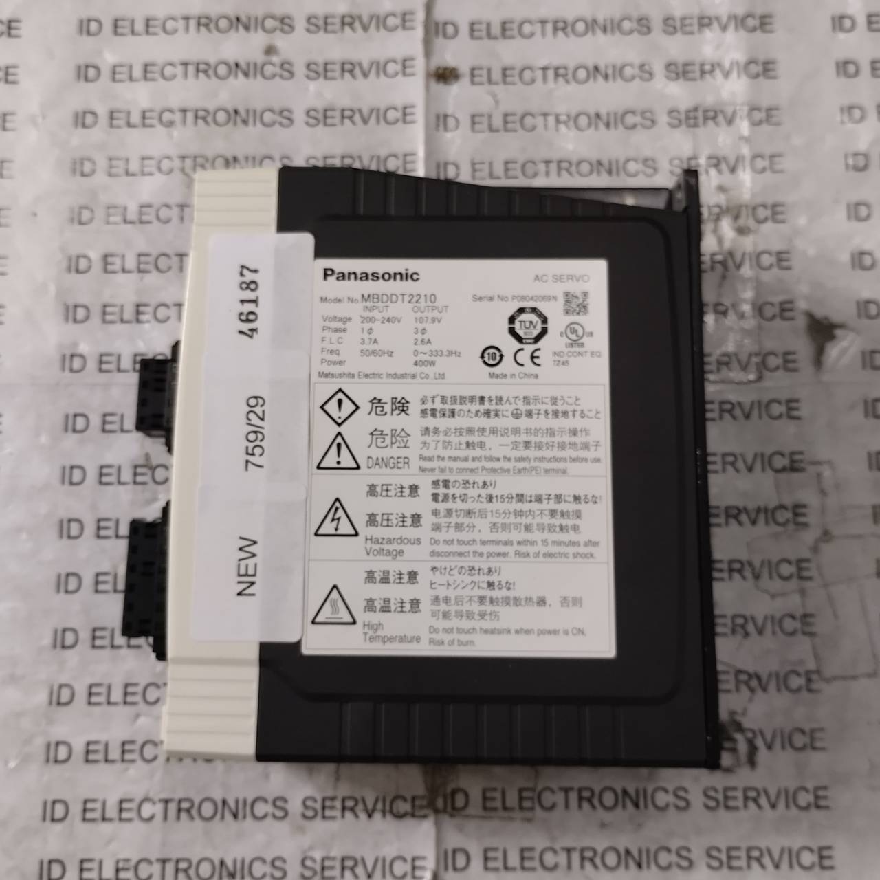 SERVO DRIVE " PANASONIC " MODEL : MBDDT2210