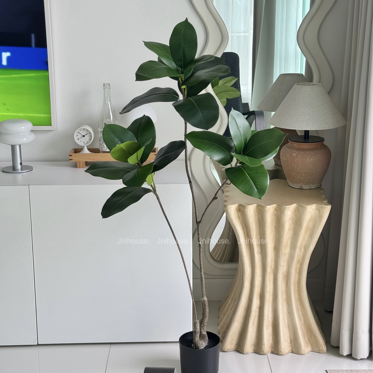 [พร้อมส่ง] Jnihouse : ต้นยางอินเดียประดิษฐ์ ขนาดสูง 110 cm (Tree)