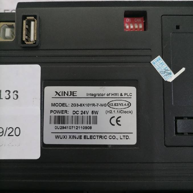 LCD TOUCH SCREEN " XINJE " MODEL : ZG3-8X10YR-7-WG