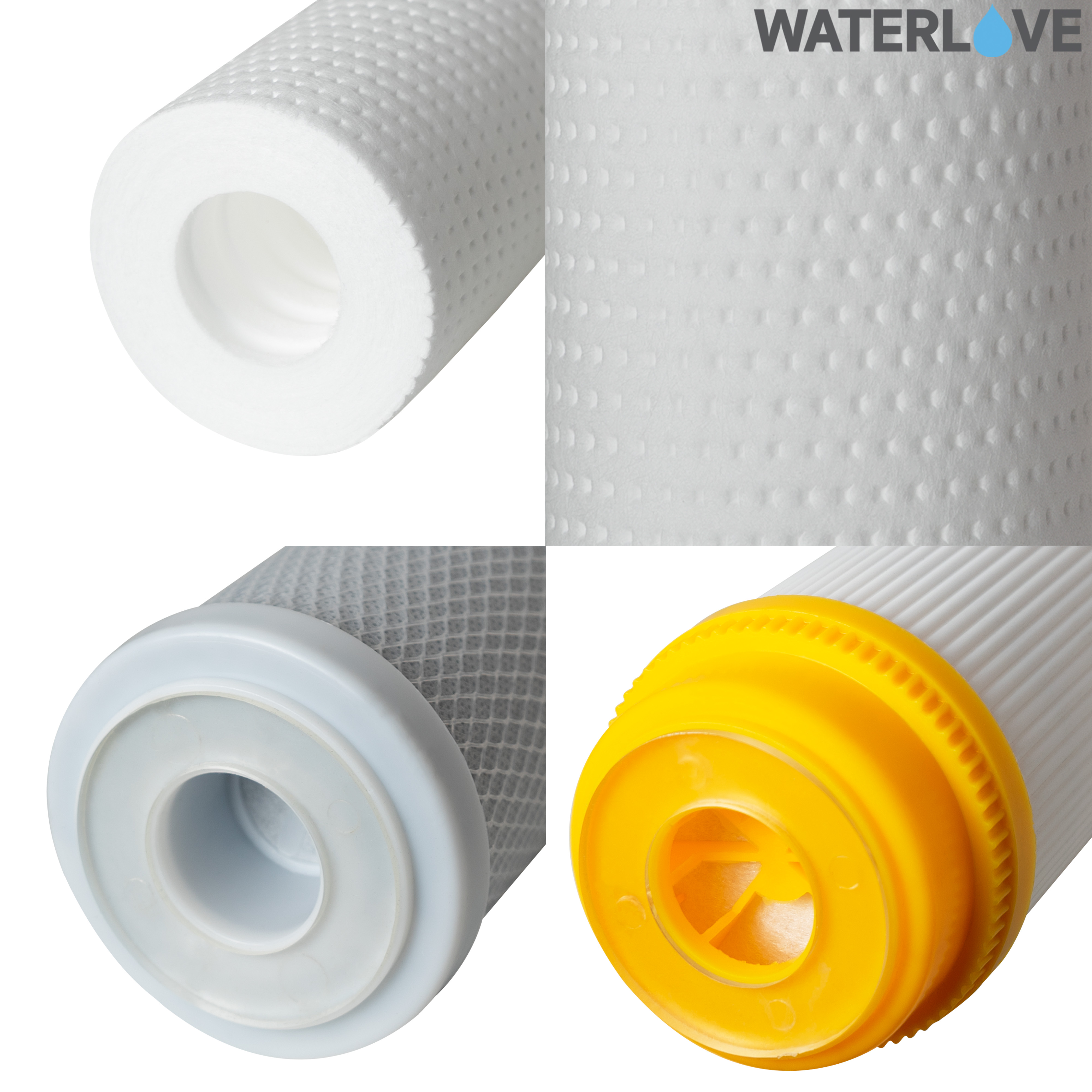 ชุดไส้กรองน้ำ PP CTO Resin ขนาด 10" เส้นผ่าศูนย์กลาง 2.5 นิ้ว จำนวน 3 ชิ้น