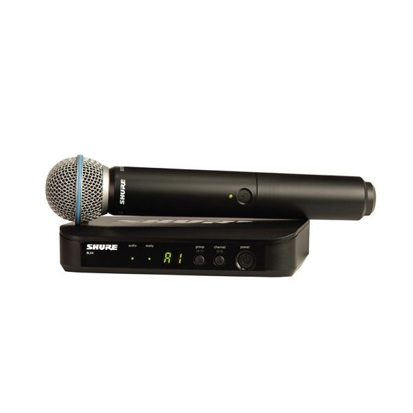 SHURE BLX24A/B58-M19 ไมโครโฟนไร้สาย ไมค์ลอยแบบไมค์เดี่ยว คลื่นความถี่ 694-703 MHz