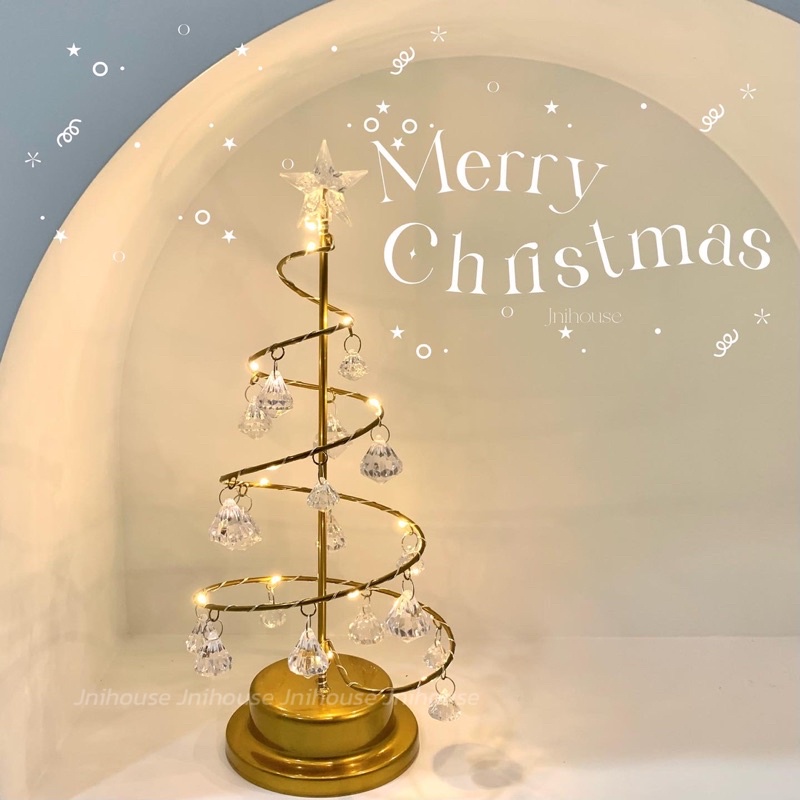 [พร้อมส่ง] Jnihouse : Crystal Tree Lamp ไฟตกแต่งคริสต์มาส ประดับคริสมาส