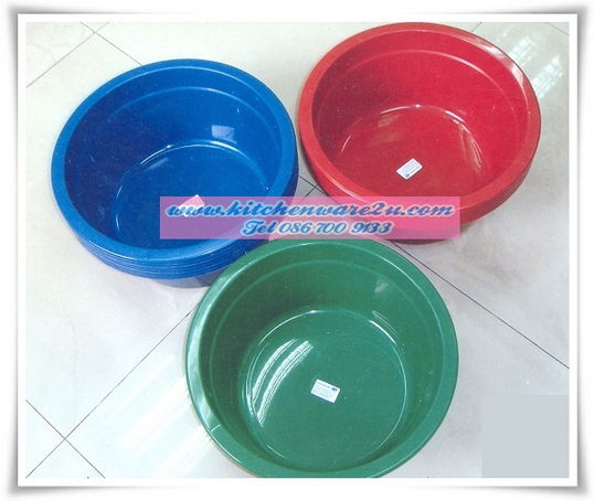 P05942 กะละมังกลม 35 ซม. สีเข้ม เกรดบี 042B JN (ราคาส่งต่อ 1มัด :6 โหล:72 ใบ :เฉลี่ย 190 บ/โหล)
