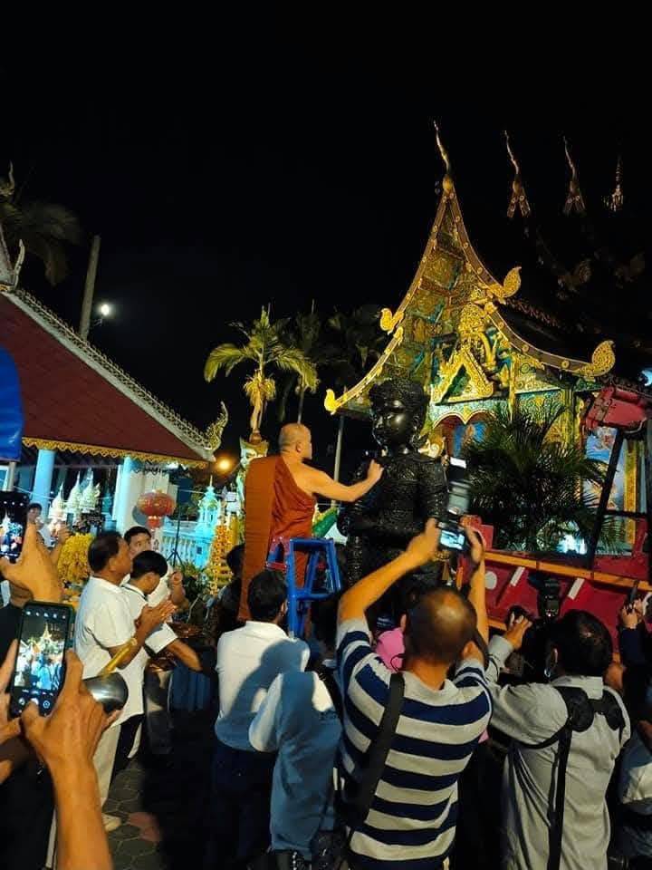 เหรียญท้าวเวสจำปี เนื้อชนวน วัดบ้านฟ่อน จ.เชียงใหม่ 2563