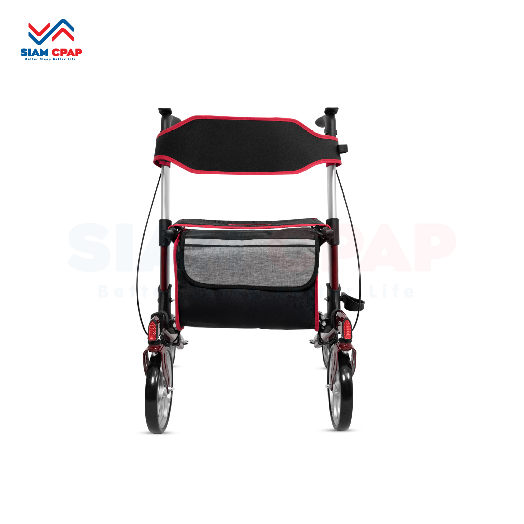 รุ่นใหม่ Rollator จากแบรนด์ Better รุ่น BT803L วอล์คเกอร์ 4 ล้อ อุปกรณ์ช่วยพยุงเดินและฝึกเดิน พร้อมที่นั่งในตัว รับประกันสินค้า 1 ปี