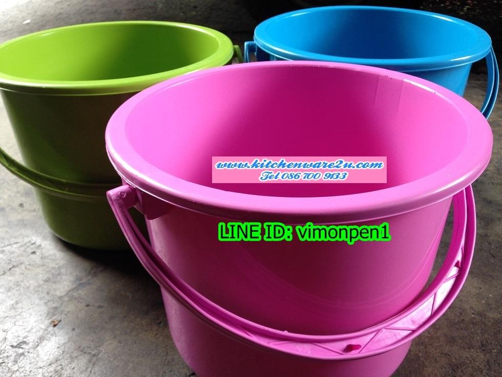 P10004 ถัง 2.5 แกลอน สีหวาน ขายดี (ราคาส่งต่อ 1 โหล: 12 ใบ)