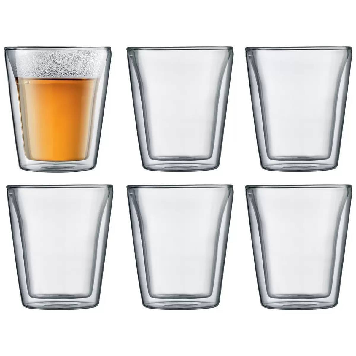 แก้ว Bodum canteen Set 6 ใบ ความจุ 200 ml