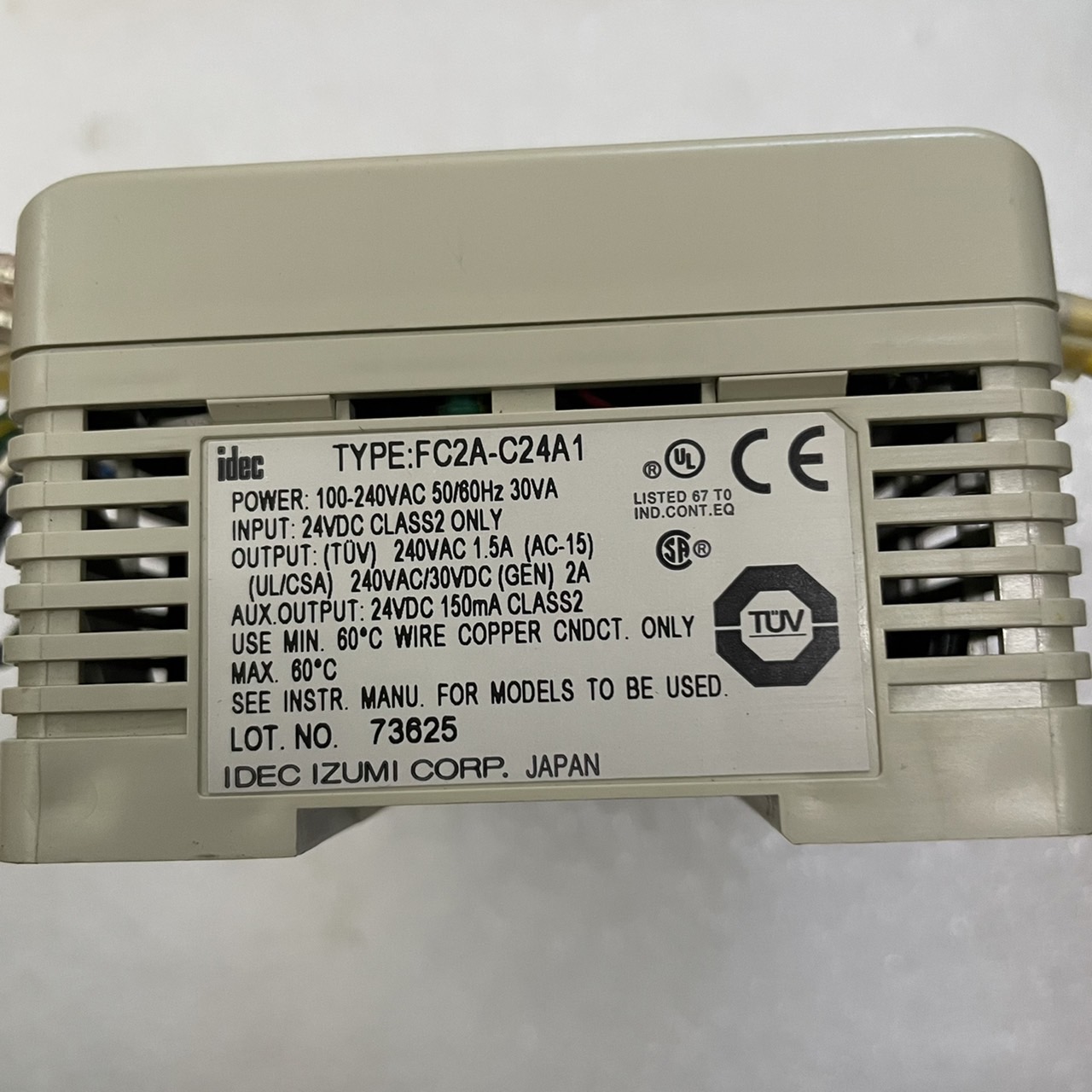 PLC " IDEC " MODEL : FC2A-C24A1