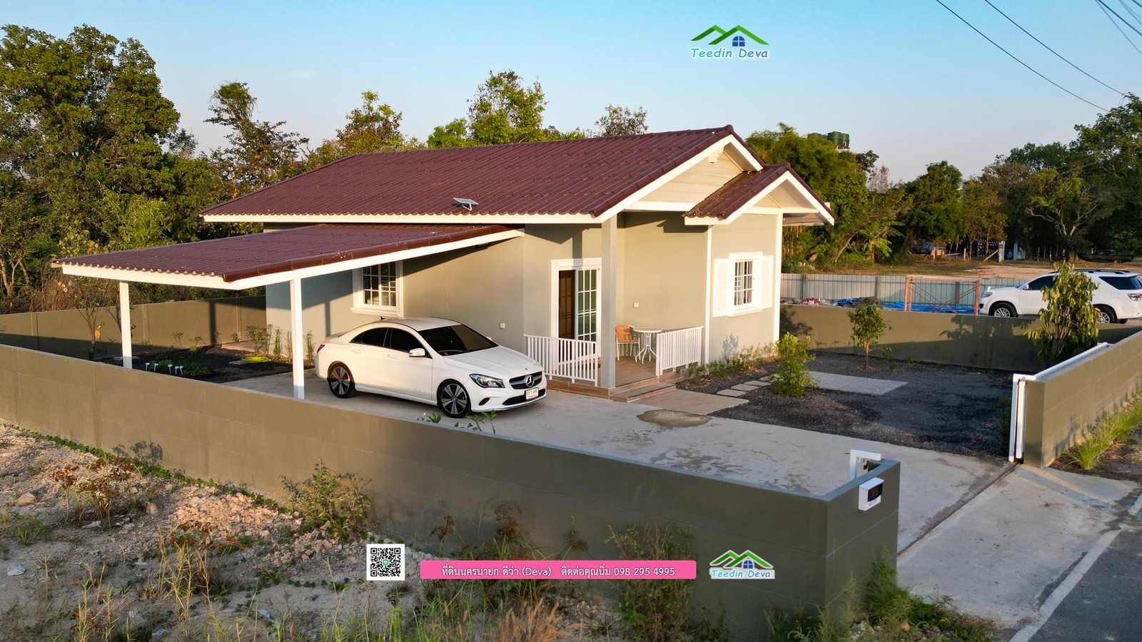 🏡 บ้านสวย อเมริกัน คันทรี สไตล์ (American Country Style) เนื้อที่ 80 ตร.ว. ต.บ้านพร้าว อ.บ้านนา จ.นครนายก