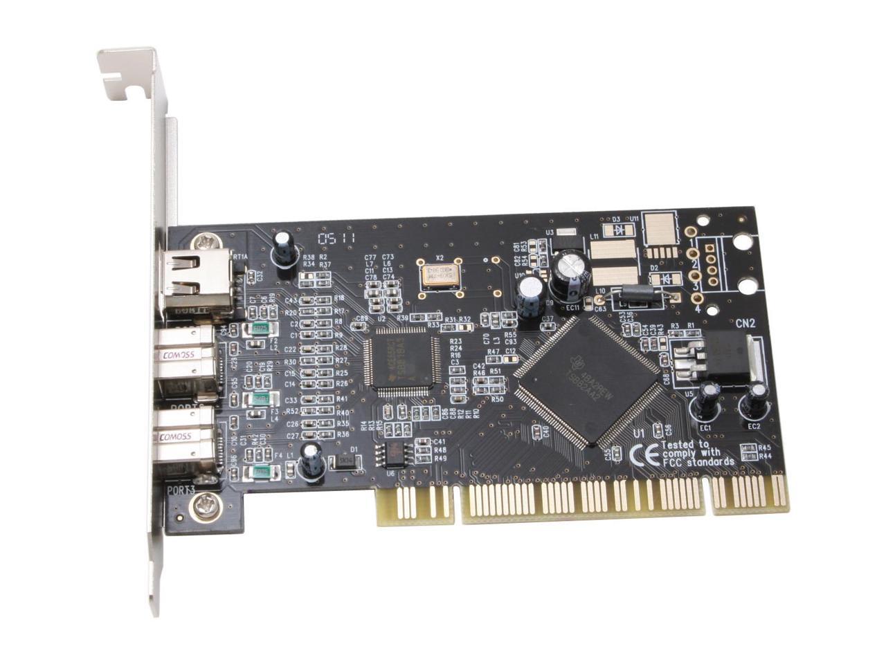 การ์ด ไฟร์ไวร์ Firewire PCI 1394A+1394B Card FireWire รองรับทุก window (Texas Instrument chipset)