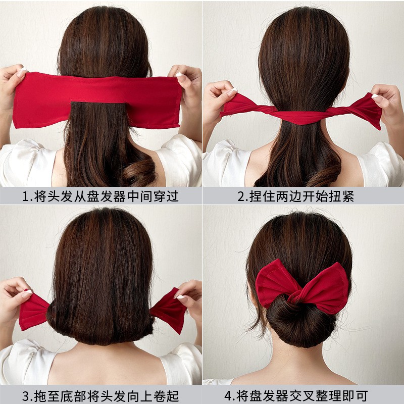 ผ้า สำหรับม้วนมวยดังโงะ ปลายพันเป็นโบ มีสีสุภาพและผ้าลายสวย