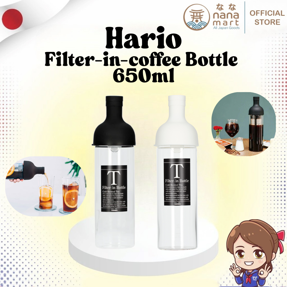 ขวดชงกาแฟสกัดเย็น Hario “Filter-in-coffee Bottle” 650ml Cold Brew Tea FIC-70