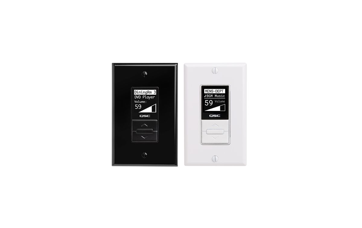 QSC MP-MFC-NA-WH Wall mount controller for MP-M Series mixers