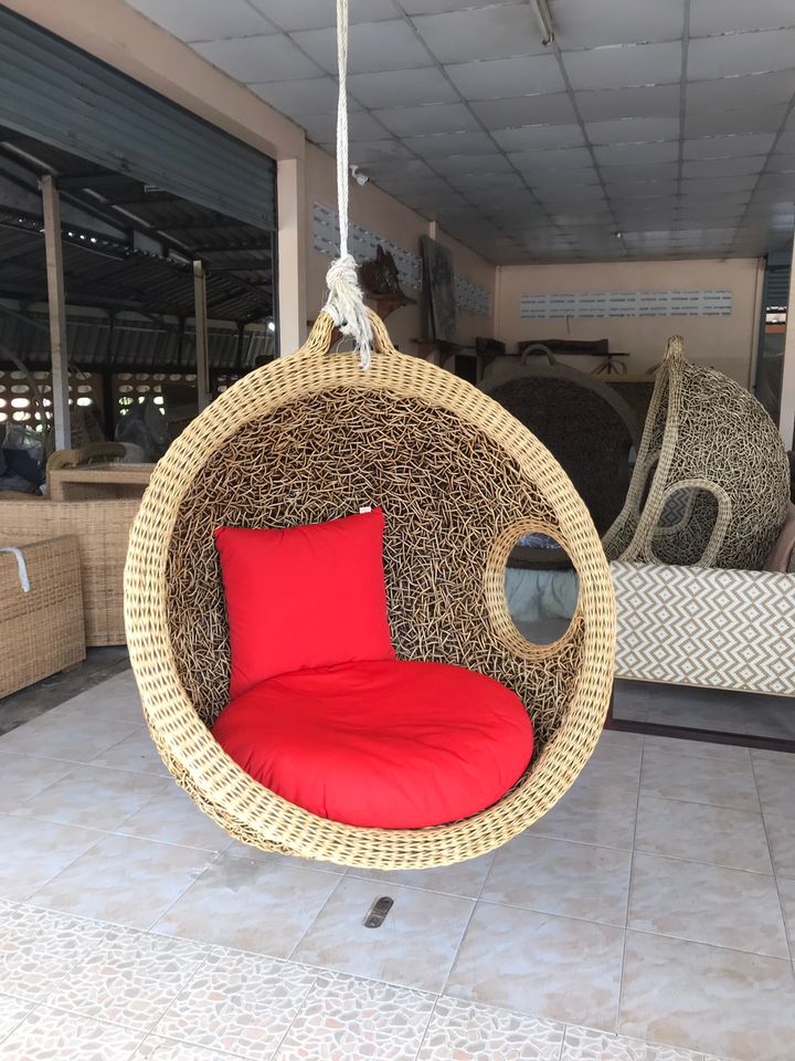 โซฟากลมหวายเทียม