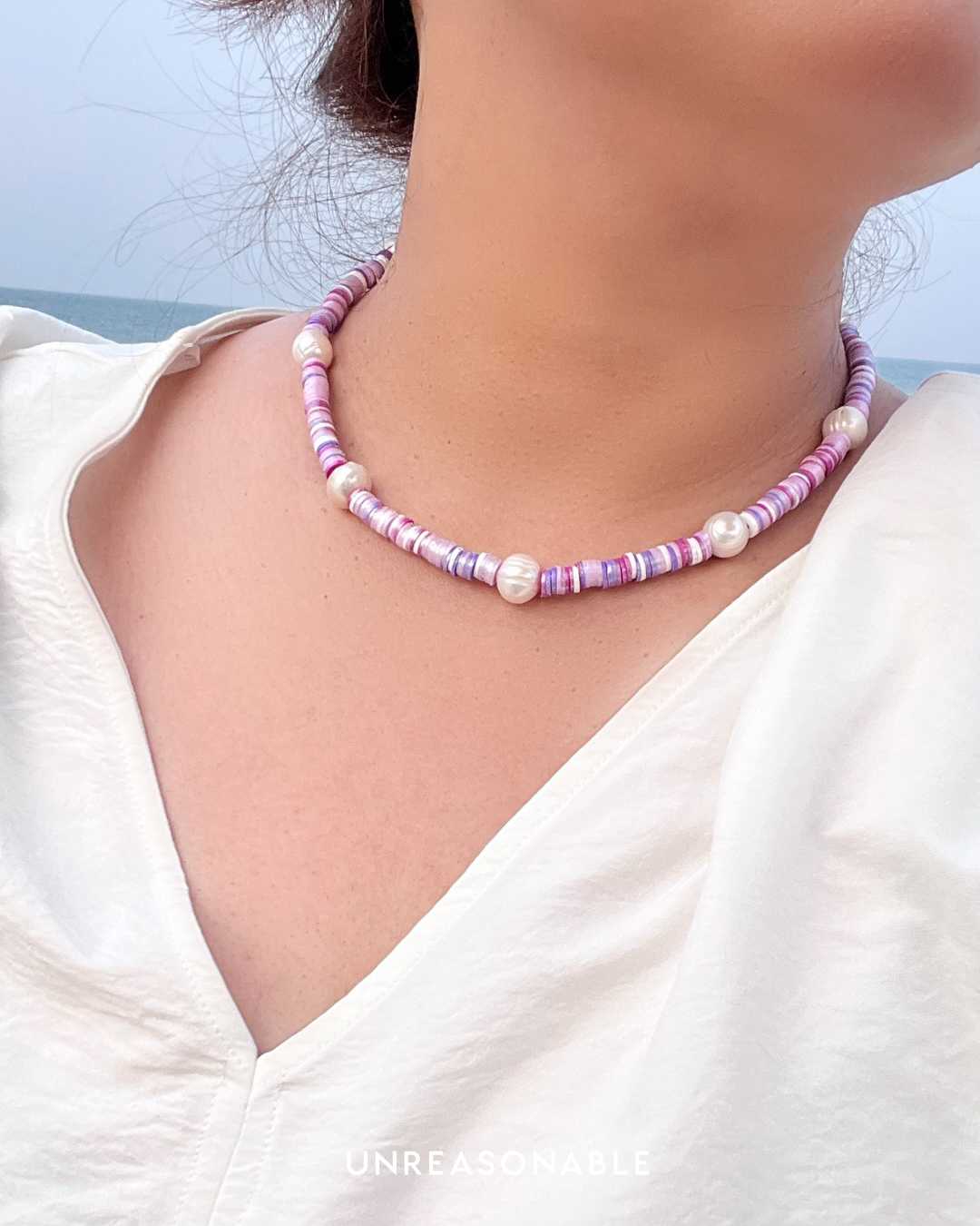 สร้อยคอ Rubber สีม่วง UA0872-01 Unreasonable Accessories