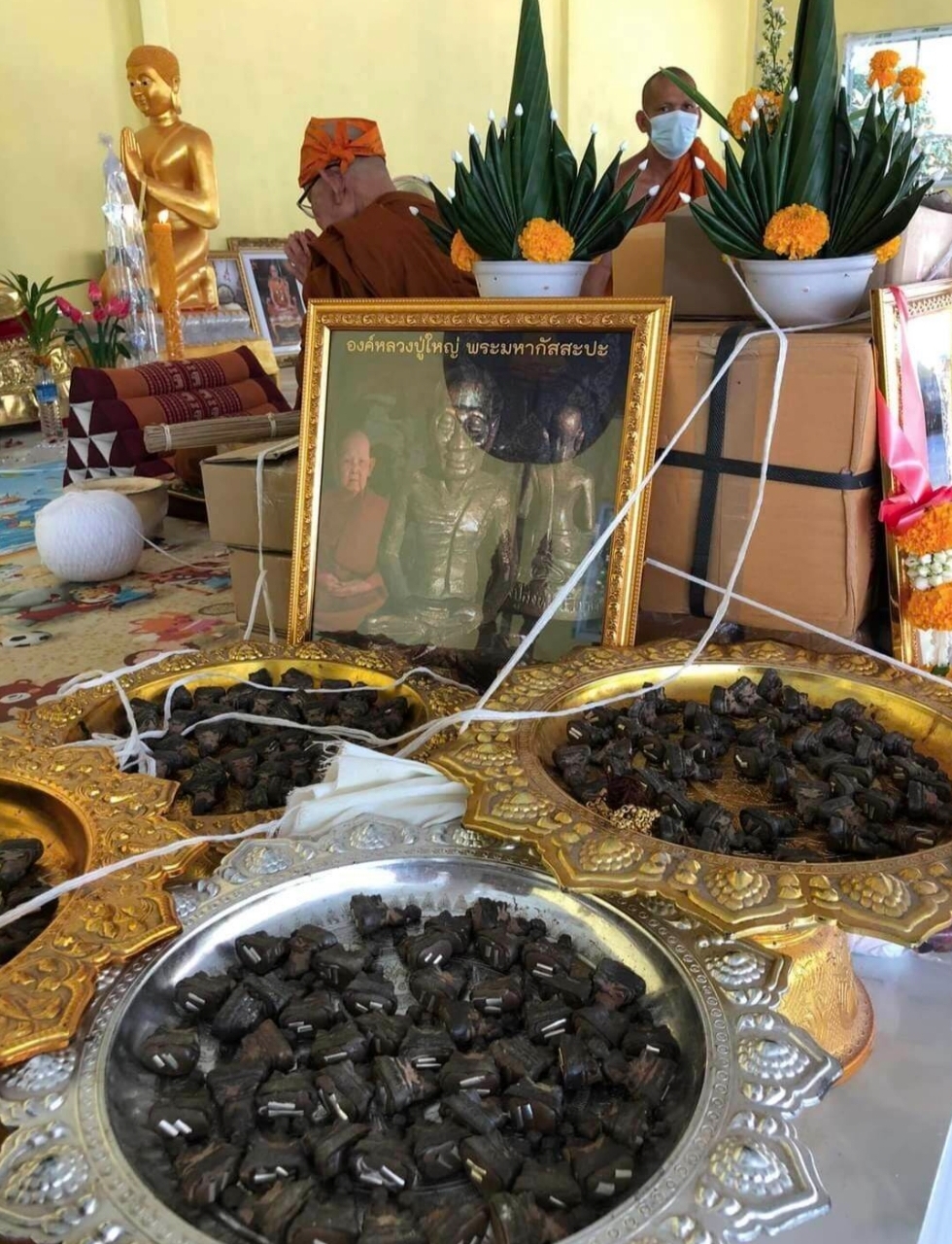 พระมหากัสสปะ ❇เนื้อมหาชนวนธาตุกายสิทธิ์⭐เลขมงคล2หลัก เลข56🔹อุดมวลสารใต้ฐานสร้าง1200องค์ ❇หลวงปูสิงห์โต จิตฺตธมฺโม