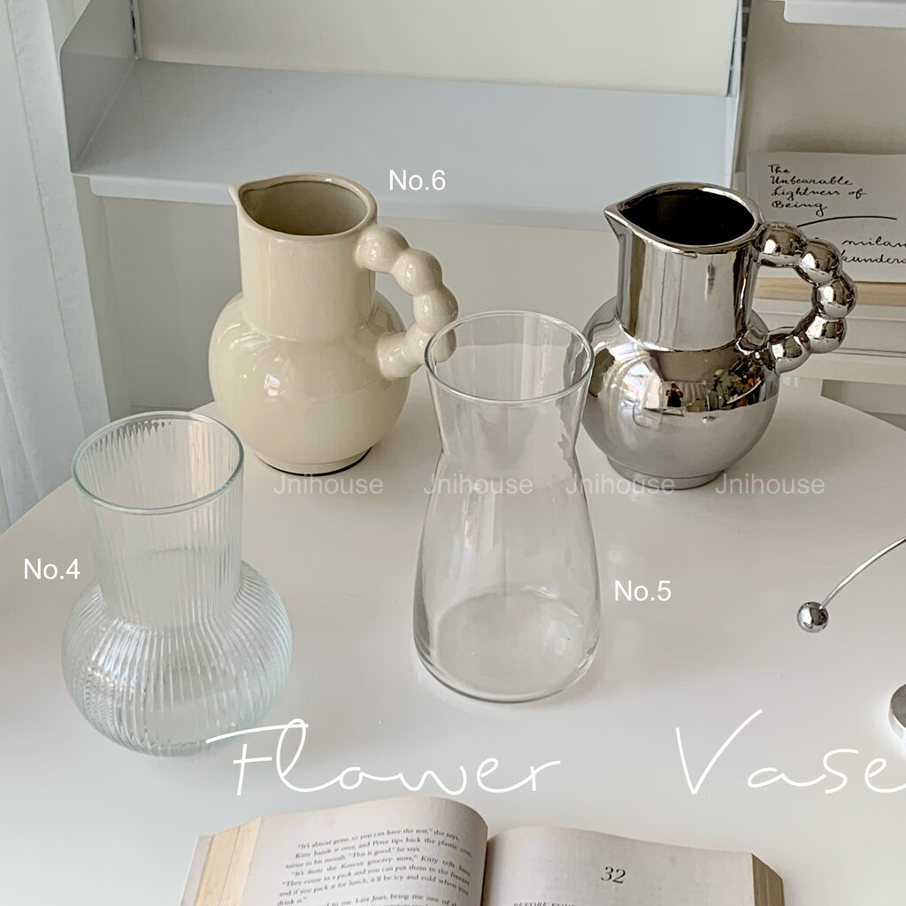 [พร้อมส่ง] Jnihouse : Glass Vase แจกันดอกไม้ แจกันแก้วใส