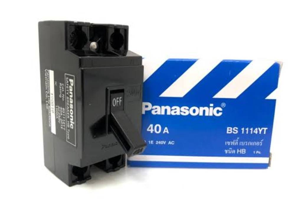 เบรกเกอร์ 2 สาย 10A 15A 20A 30A 40A PANASONIC (1 ตัว)