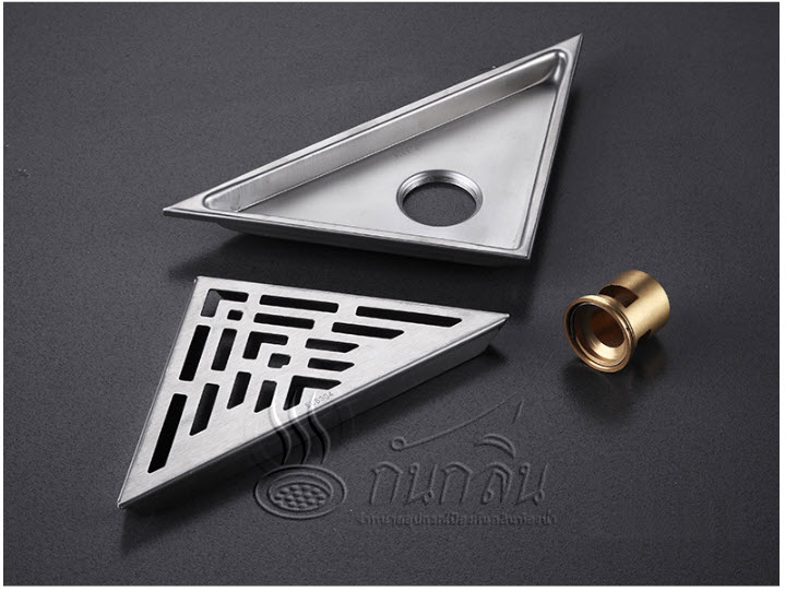 ตะแกรงกันกลิ่นแบบเข้ามุม สแตนเลส 304