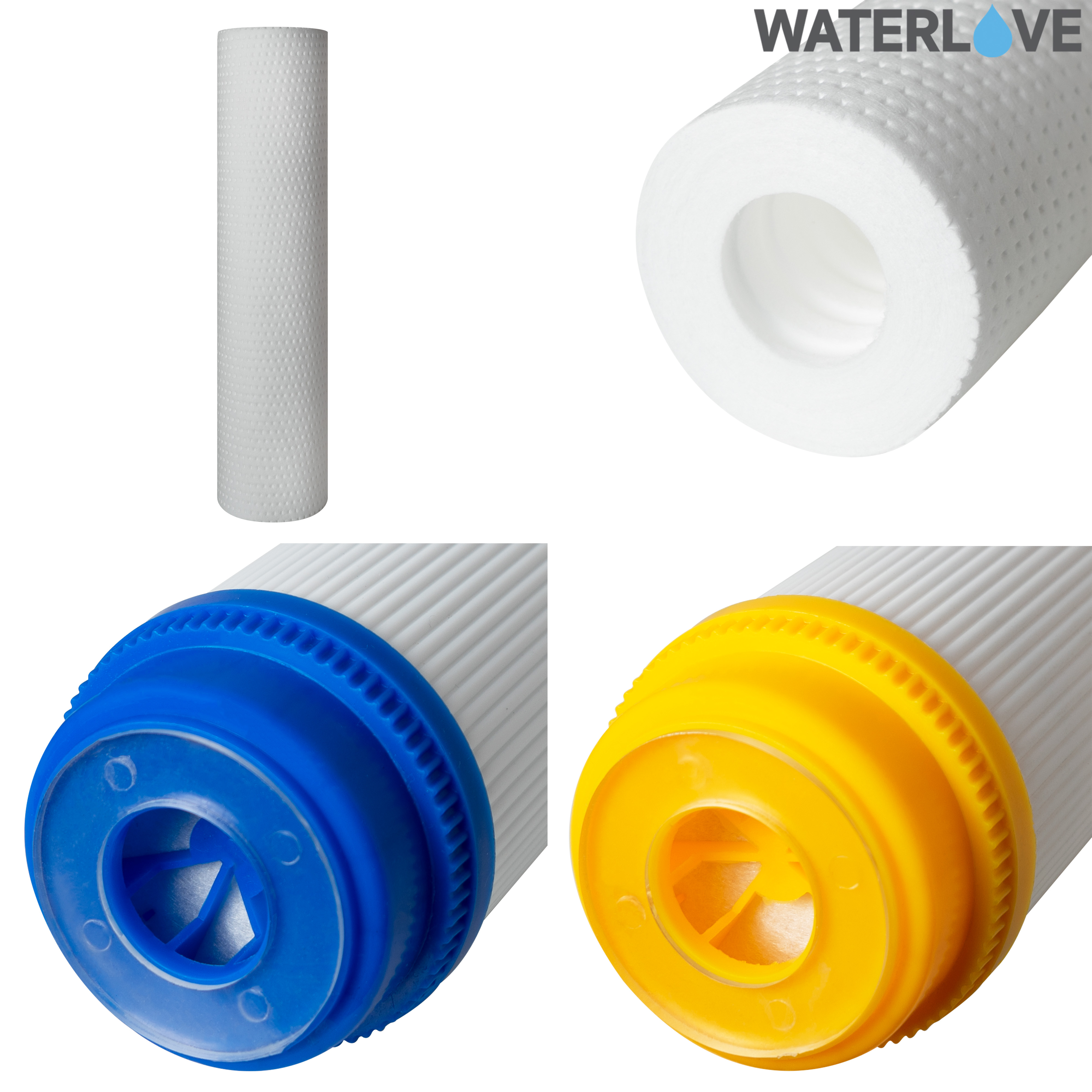 ชุดไส้กรองน้ำ PP UDF Resin ขนาด 10" เส้นผ่าศูนย์กลาง 2.5 นิ้ว จำนวน 3 ชิ้น