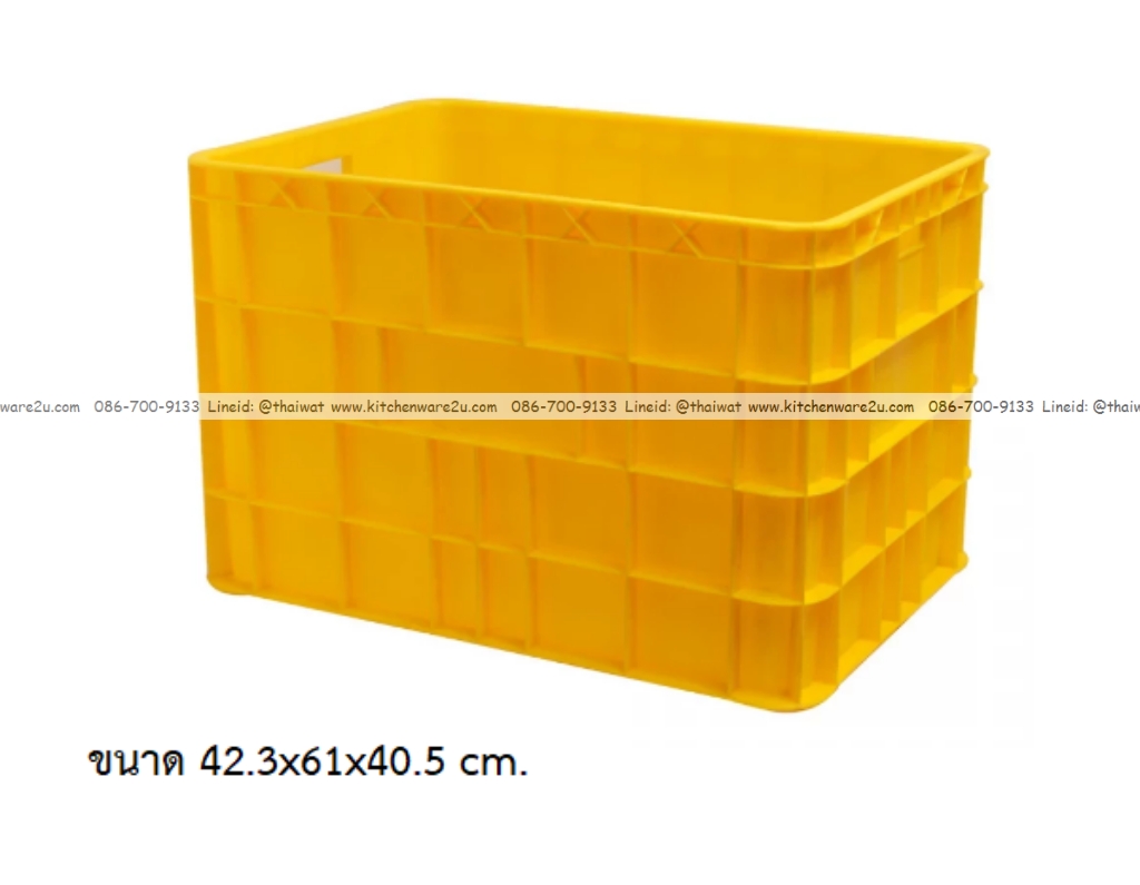 P12906 ลังทึบ 88 ลิตร จัมโบ้ (42.3*61*40.5 cm) เกรดเอ No.8071 ราคาขายส่งต่อ 6 ใบ : เฉลี่ย 625 บต่อใบ