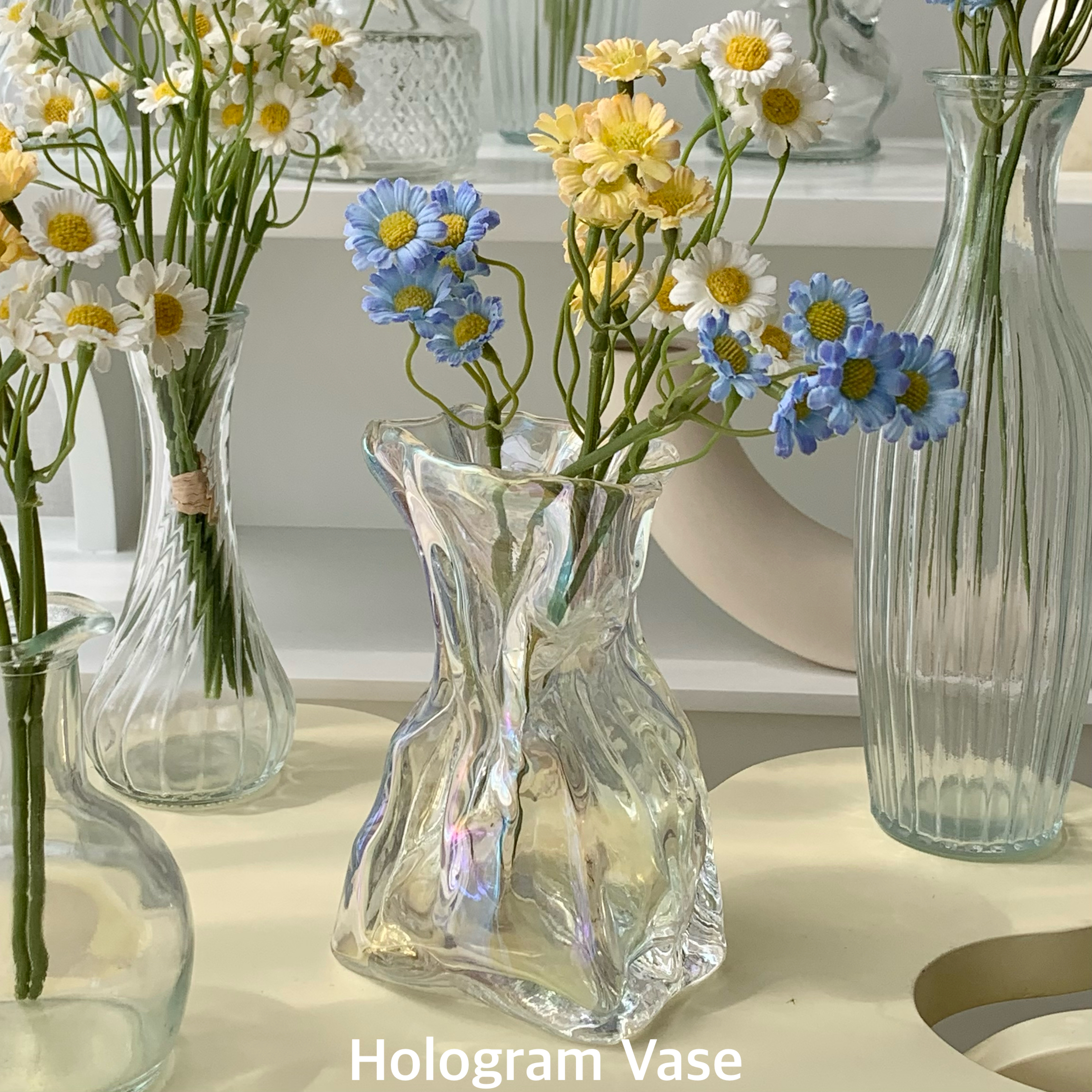 [พร้อมส่ง] Jnihouse : แจกันดอกไม้ แจกันโฮโลแกรม (Hologram Vase)