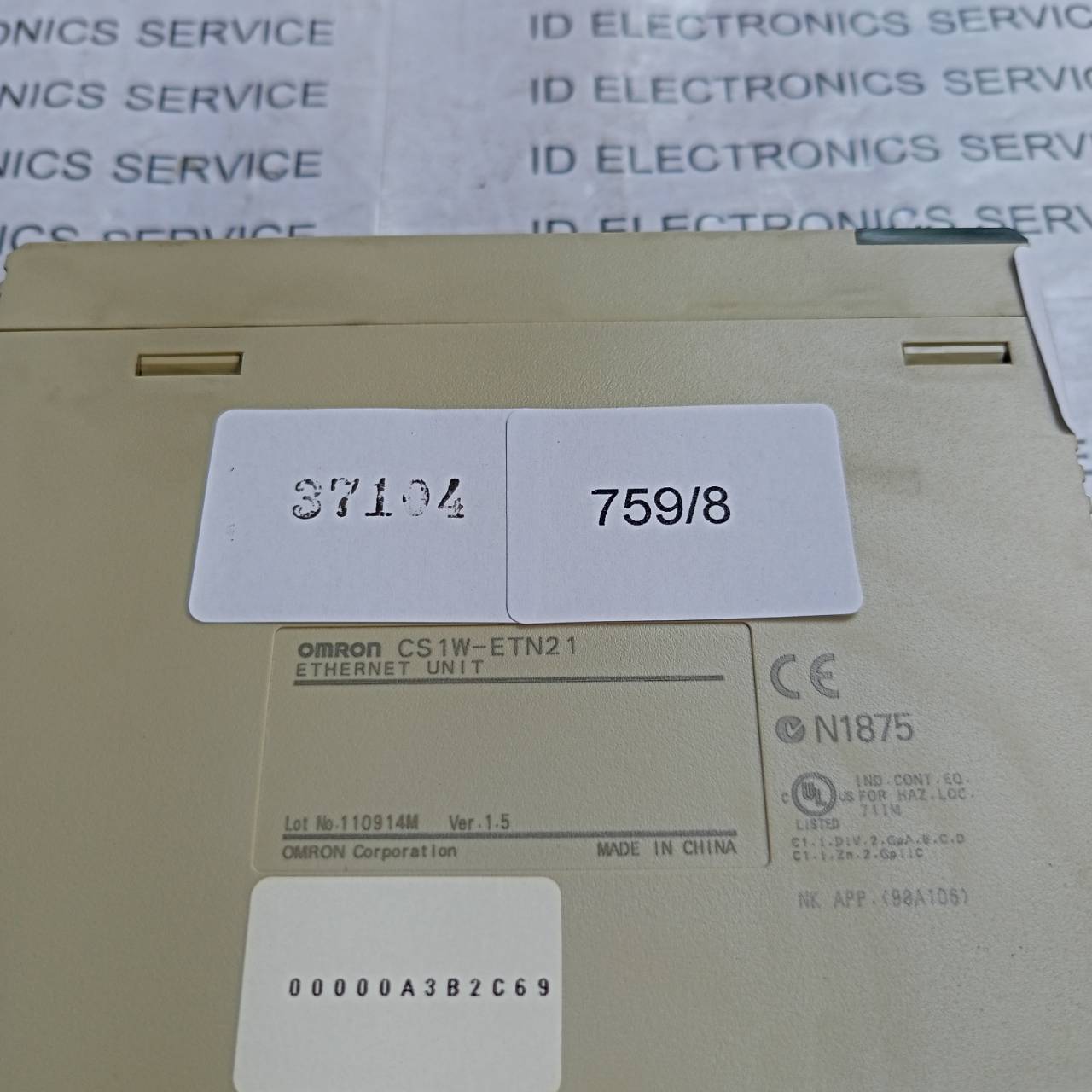 PLC " OMRON " MODEL : CS1W-ETN21