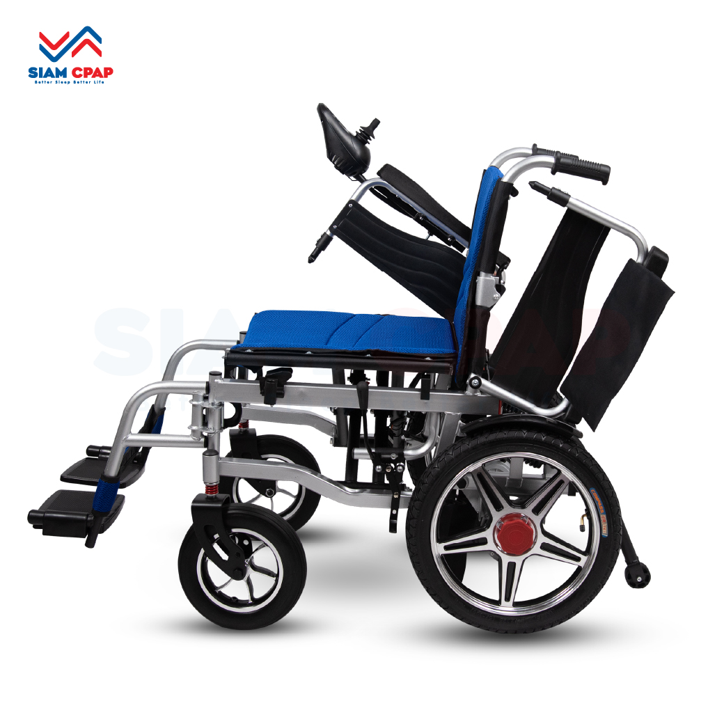 รถเข็นไฟฟ้า แบบพับได้ WT-6011 (Foldable Electric Wheelchair) รุ่นราคาประหยัด รับประกัน 1 ปี